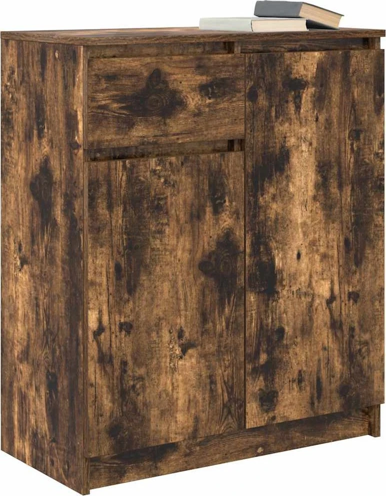Šoninė spintelė su stalčiumi, 71x35x84 cm, mediena