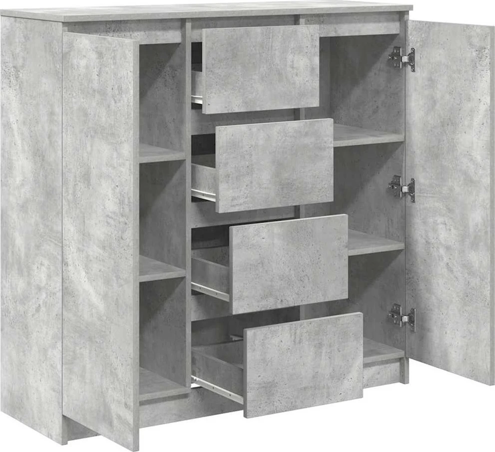 Šoninė spintelė su stalčiais, 100,5x35x98,5 cm, mediena