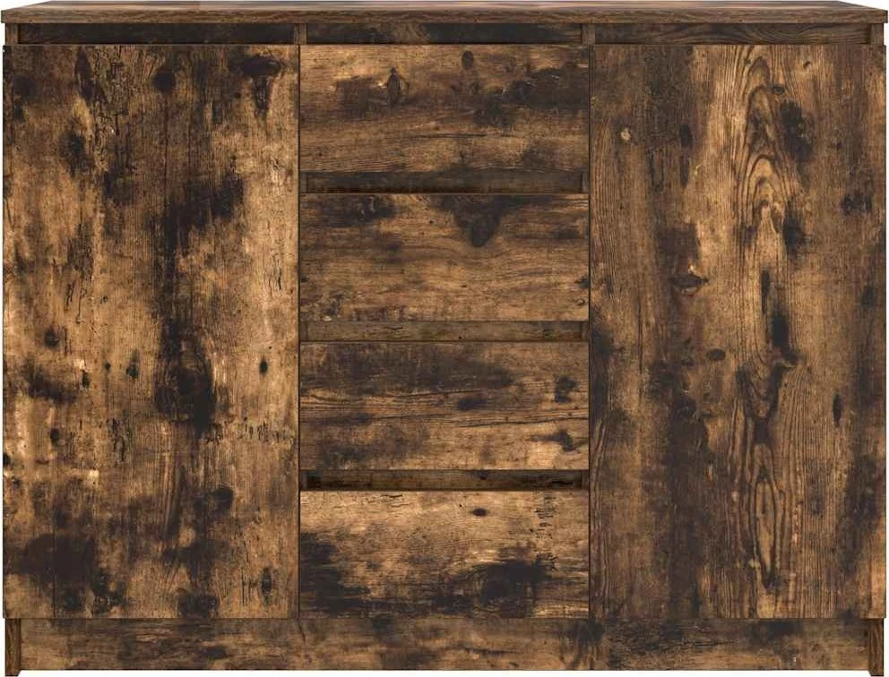 Šoninė spintelė su stalčiais, 100,5x35x76 cm, mediena