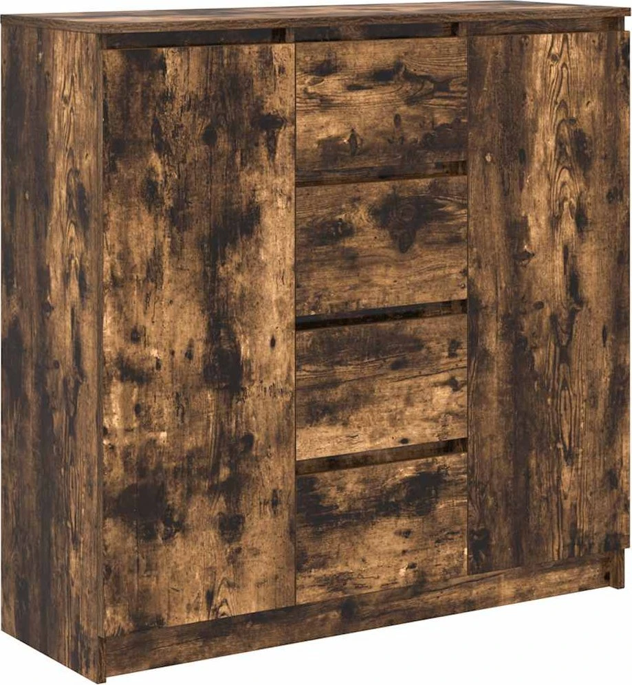 Šoninė spintelė su stalčiais, 100,5x35x98,5 cm, mediena