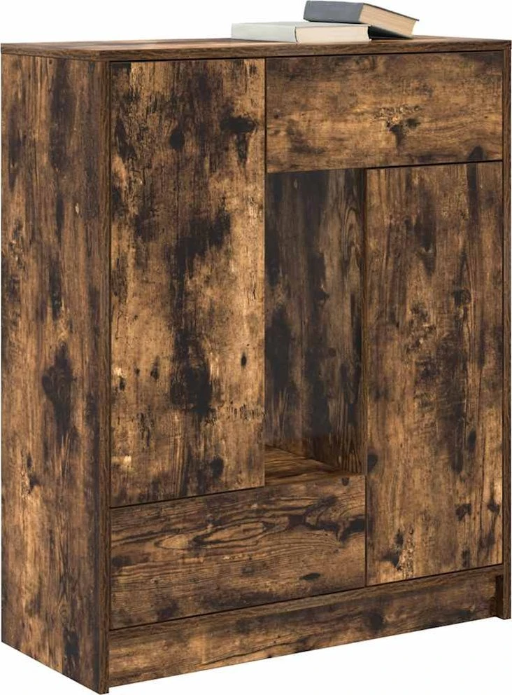 Šoninė spintelė su stalčiais ir durelėmis, 73x31x90 cm