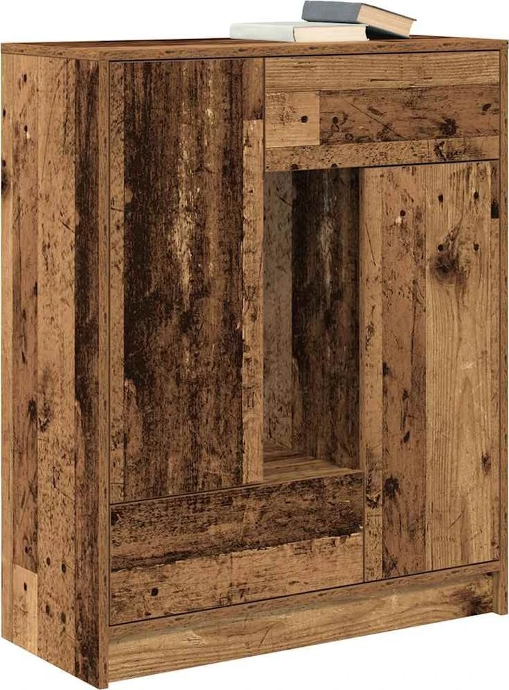 Šoninė spintelė su stalčiais ir durelėmis, 73x31x90 cm