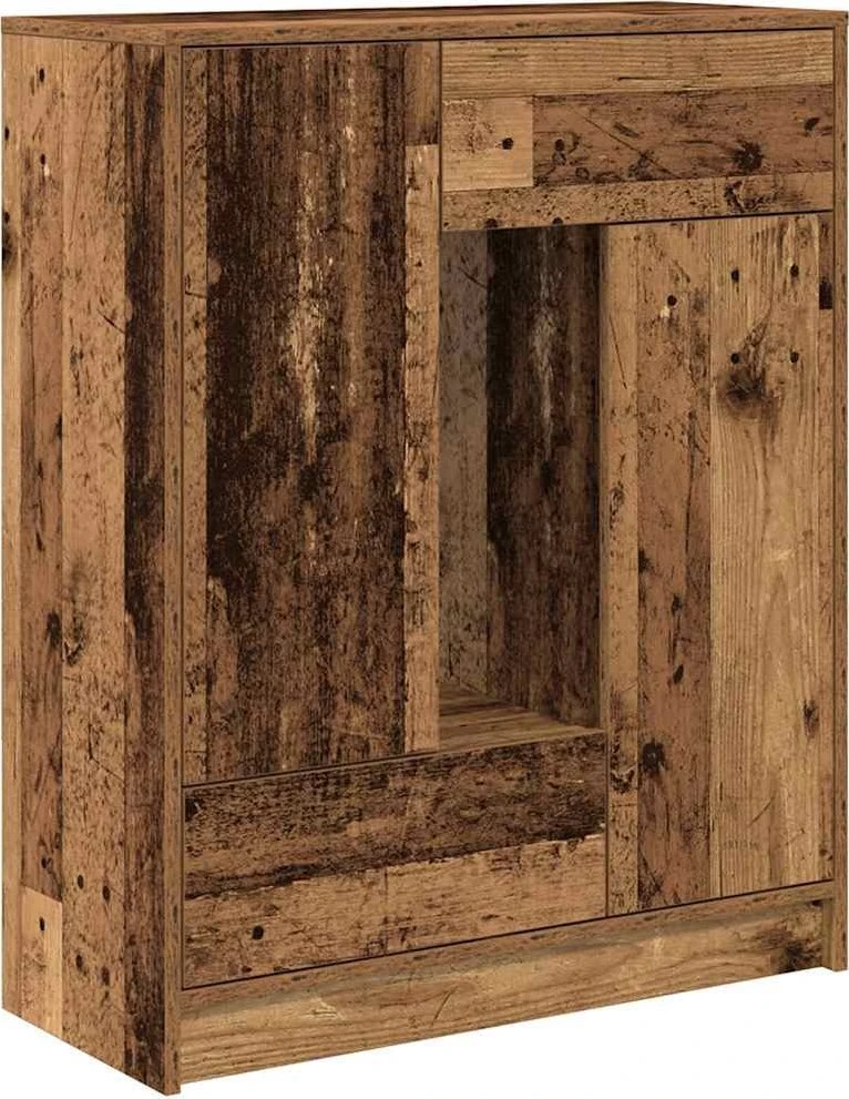 Šoninė spintelė su stalčiais ir durelėmis, 73x31x90 cm