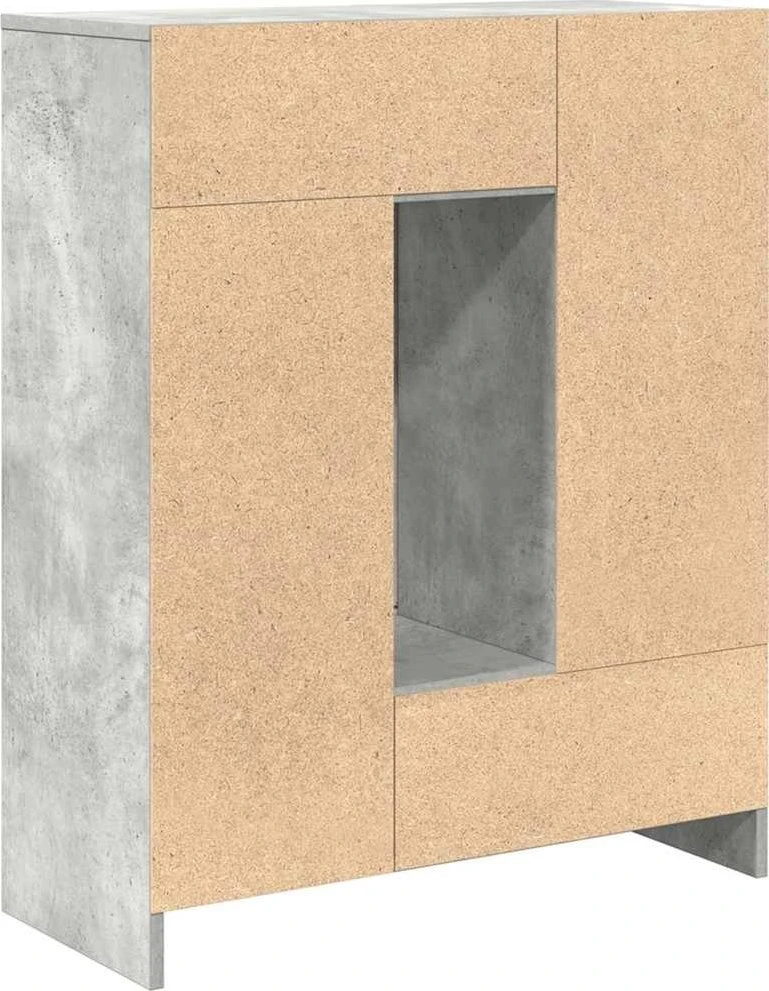 Šoninė spintelė su stalčiais ir durelėmis, 73x31x90 cm