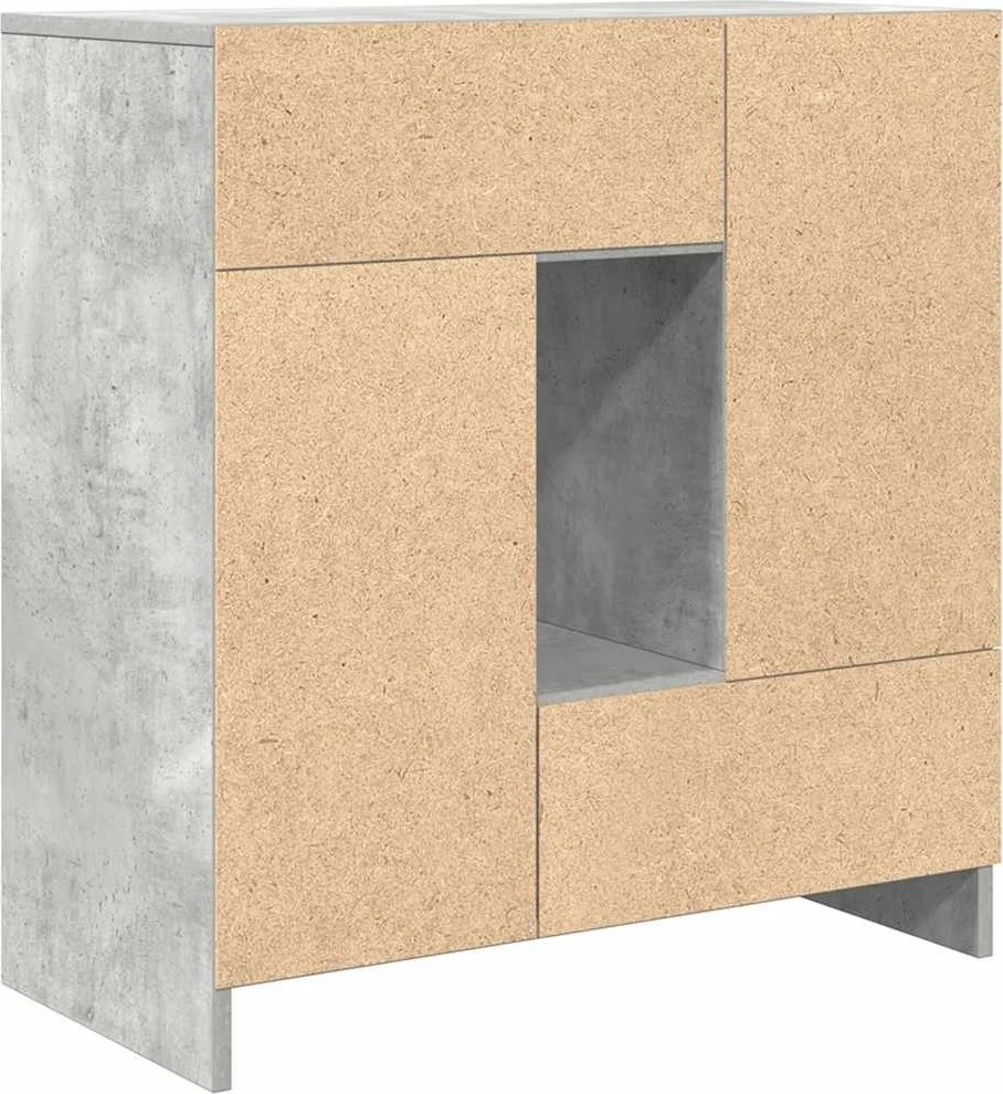 Šoninė spintelė su stalčiais ir durelėmis, 70,5x34x74,5 cm