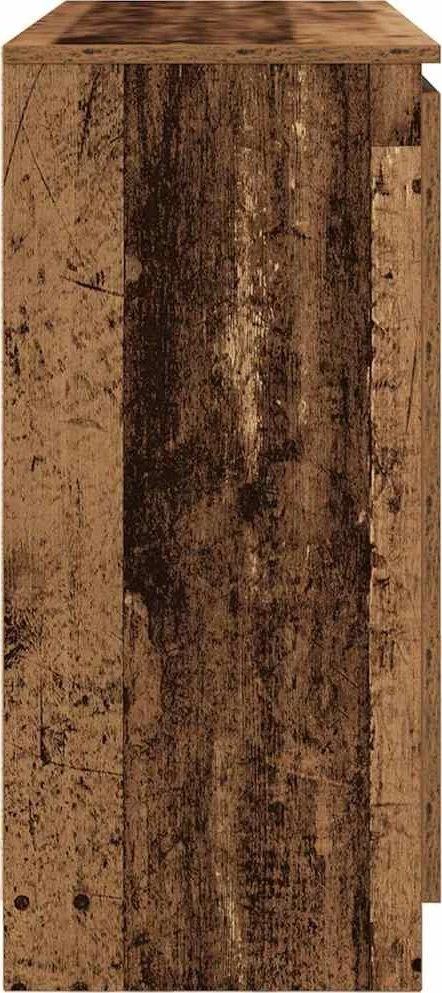 Šoninė spintelė su stalčiais, 100,5x35x76 cm, mediena