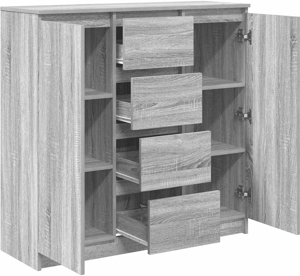Šoninė spintelė su stalčiais, 100,5x35x98,5 cm mediena