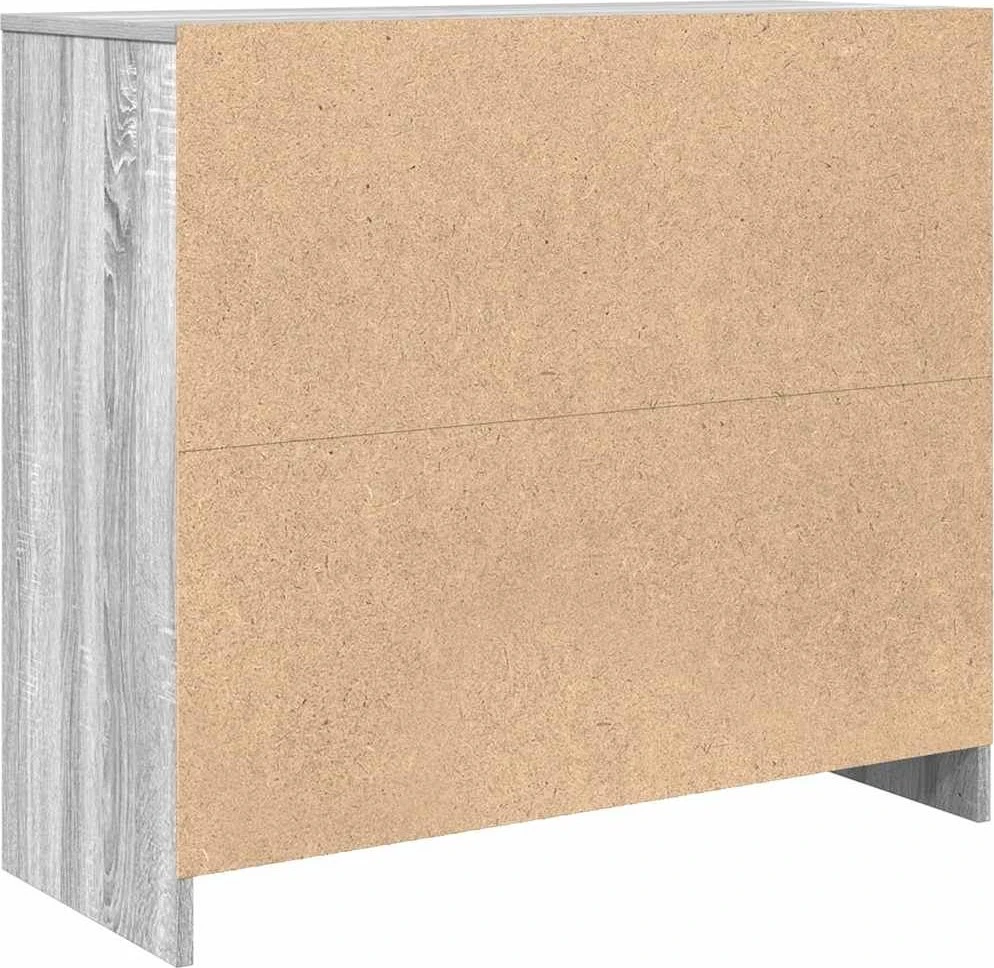 Šoninė spintelė, pilka ąžuolo, 85x34x76 cm, apdirbta mediena