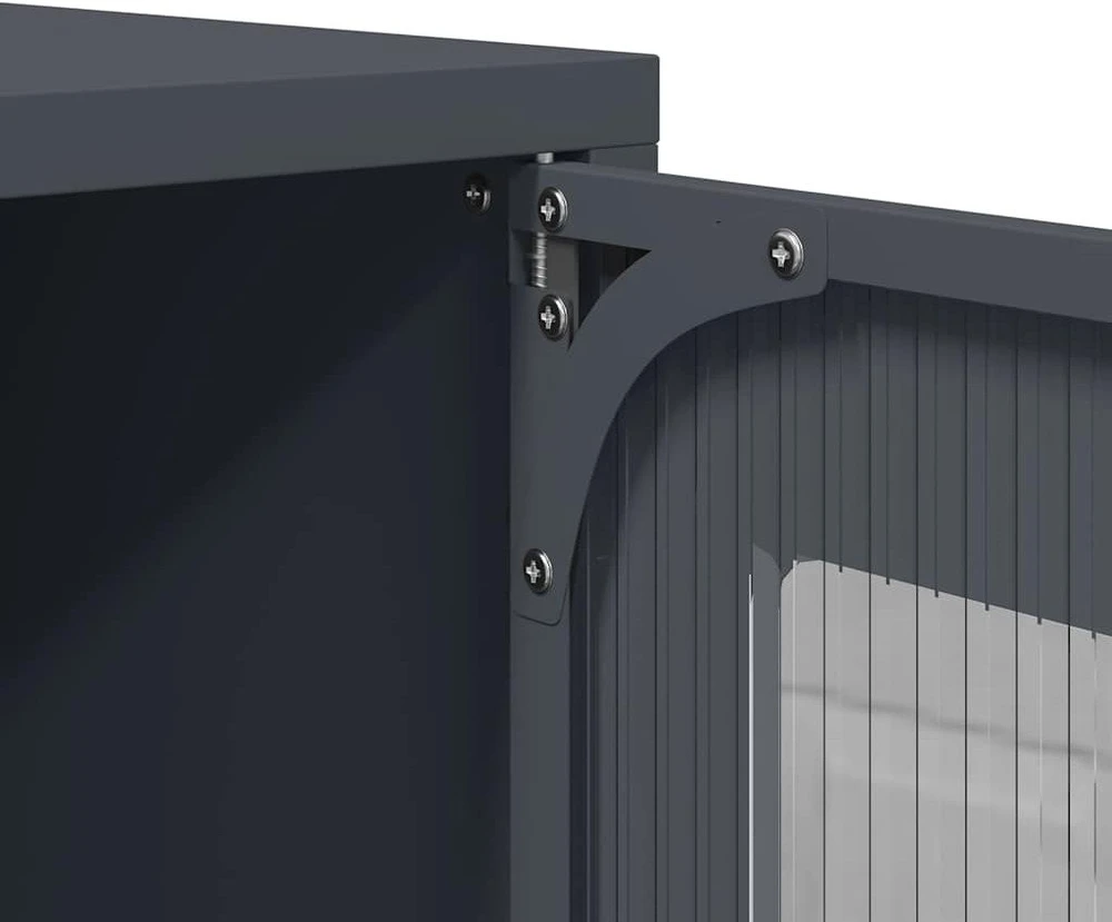Highboard Antracitas 68x39x107 cm Plienas