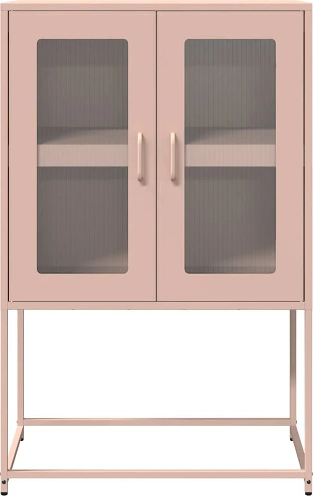 Highboard Rožinė 68x39x107 cm Plienas