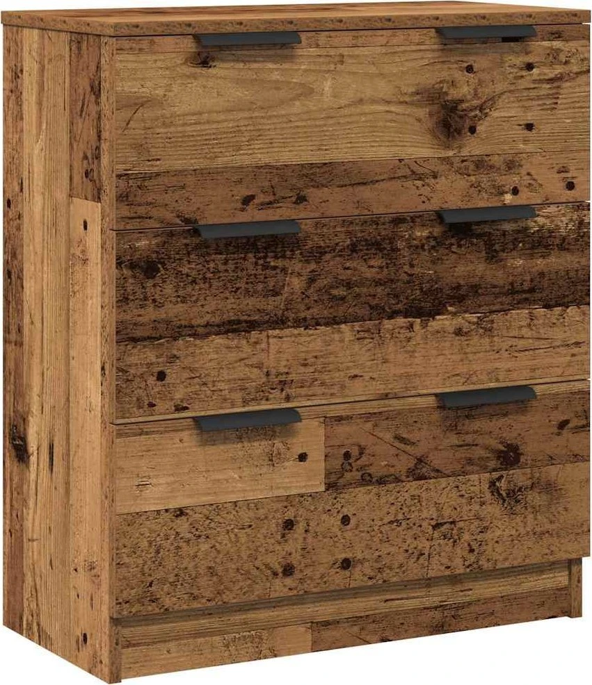Indaujos 3 vnt Old Wood 60x30x70 cm Inžinerinė mediena