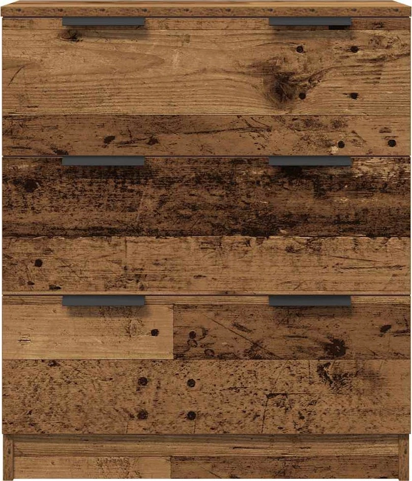 Indaujos 3 vnt Old Wood 60x30x70 cm Inžinerinė mediena