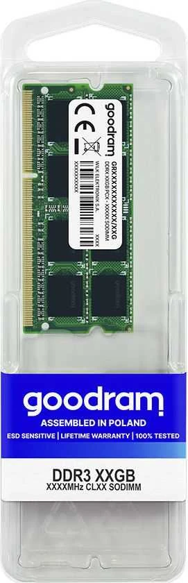 GOODRAM GR1600S364L11S/4G GOODRAM DDR3 4GB 1600MHz CL11 SODIMM 1.5V (512x8)