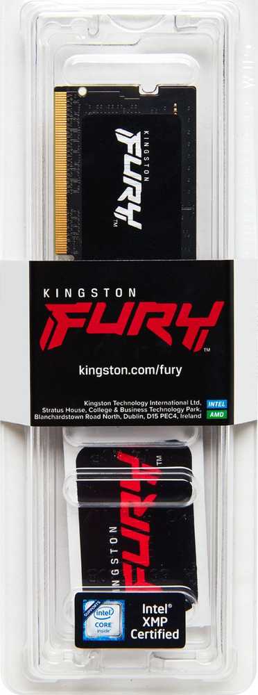 RAM „Kingston KF548S38IB-8“ 8 GB 4800 MHz DDR5 CL38 SODIMM FURY Impact atmintis | „Kingston“