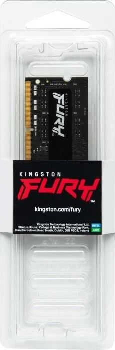 Nešiojamo kompiuterio atmintis Kingstonas | Fury Impact | 8 GB | DDR4 | 3200 MHz | Užrašų knygelė | Registracijos Nr. | ECC Nr