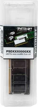 Nešiojamo kompiuterio atmintis PATRIOT Signature Series 8GB DDR4 1x8GB 3200MHz SODIMM Single