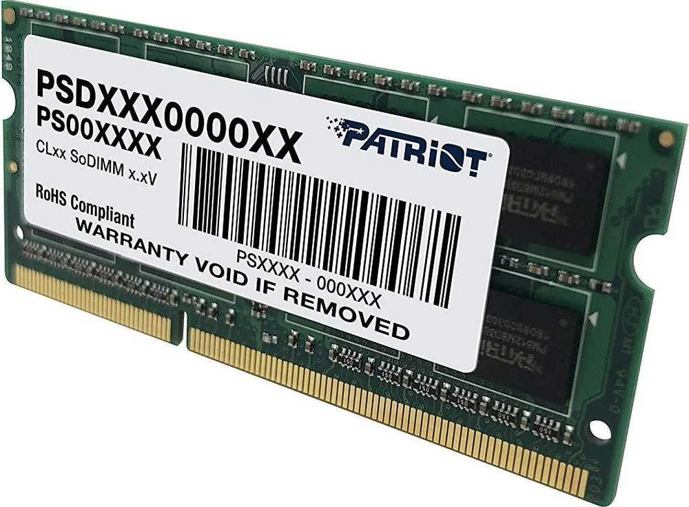 Nešiojamo kompiuterio atmintis RAM Modulis - Patriot 4GB Pc3-12800, auksinis