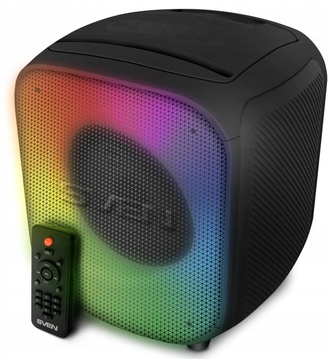 Garsiakalbis SVEN PS-555, juodas, galia 65 W (RMS), TWS, Bluetooth, USB, Micro SD, RC, ličio baterija