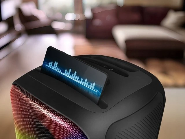 Garsiakalbis SVEN PS-555, juodas, galia 65 W (RMS), TWS, Bluetooth, USB, Micro SD, RC, ličio baterija