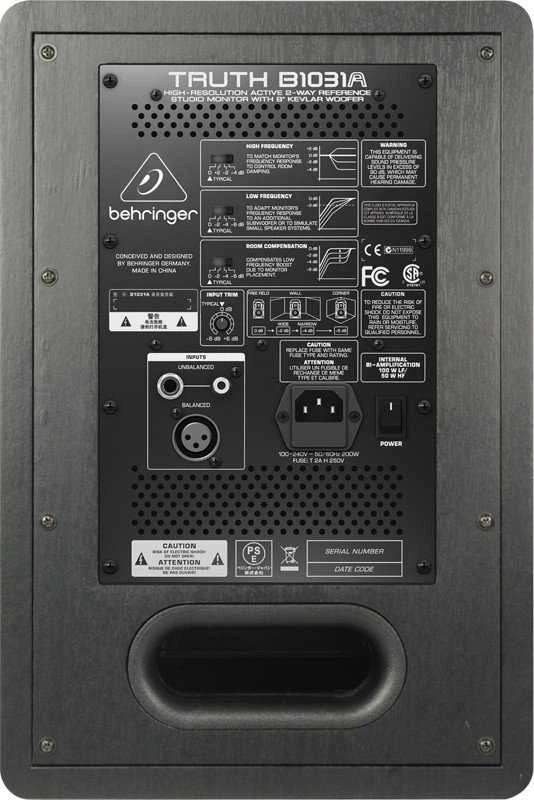 Kompiuterio kolonėlės Garsiakalbis Behringer Truth B1031A, 2-juosčių, Sidabrinis, Geltonas, Laidinis, 100 W
