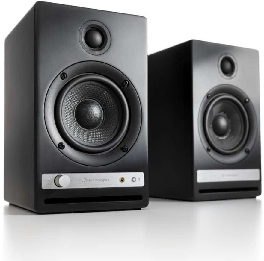 Kompiuterio kolonėlės AudioEngine HD4 BT Satin Juodas Koloninė - Aktyvios Bluetooth Kolonėlės APTX-HD