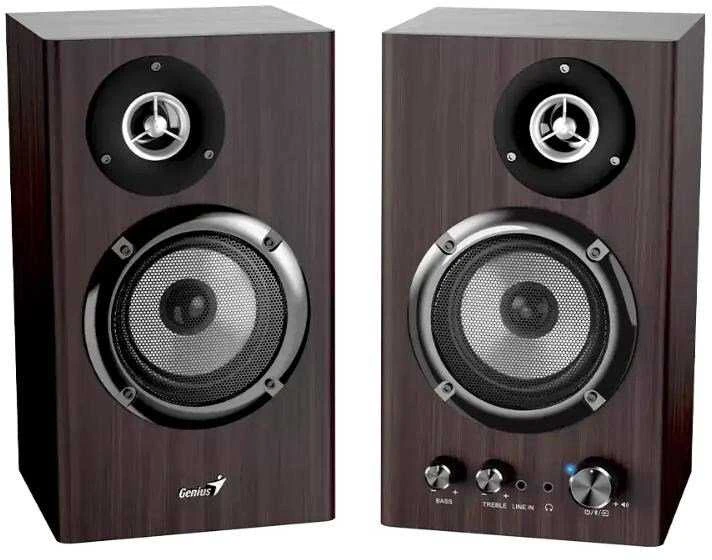 Kompiuterio kolonėlės Genius garsiakalbiai SP-HF1812BT tamsiai rudi 2.0/50W