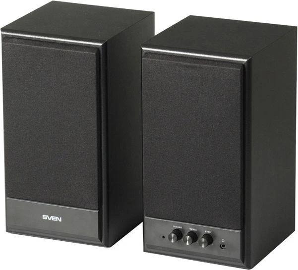 Kompiuterio kolonėlės Loudspeaker Set SVEN SPS-702 SV-0120702BL (2.0, juodos spalvos)