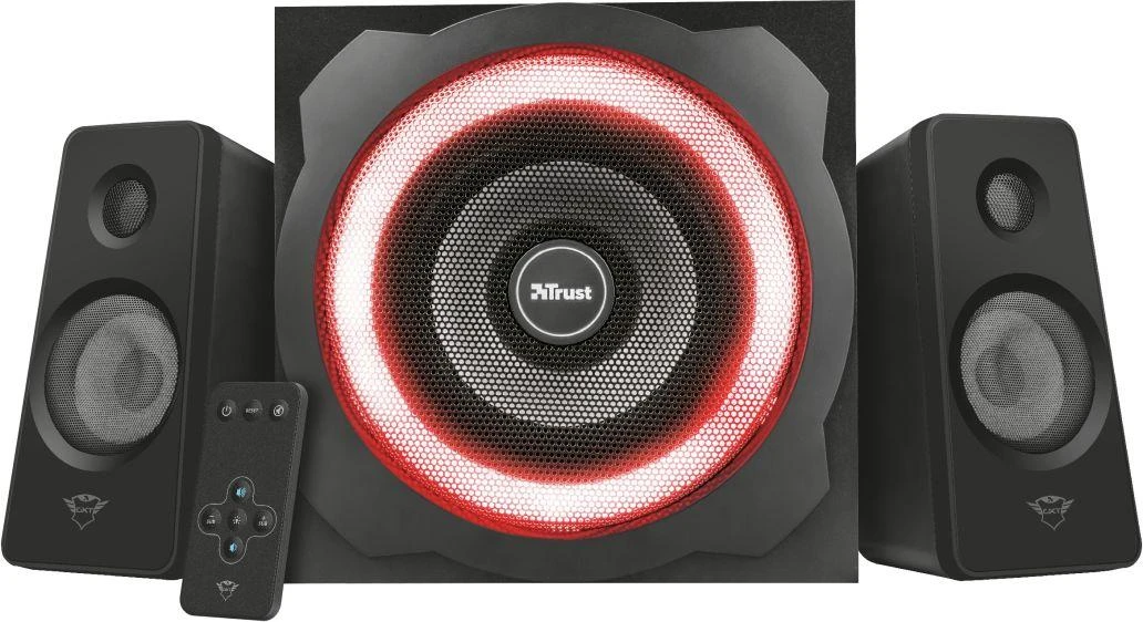 Kompiuterio kolonėlės Speaker Set Trust GXT 629 Tytan 2.1 RGB 22944 (2.1, juodos spalvos)
