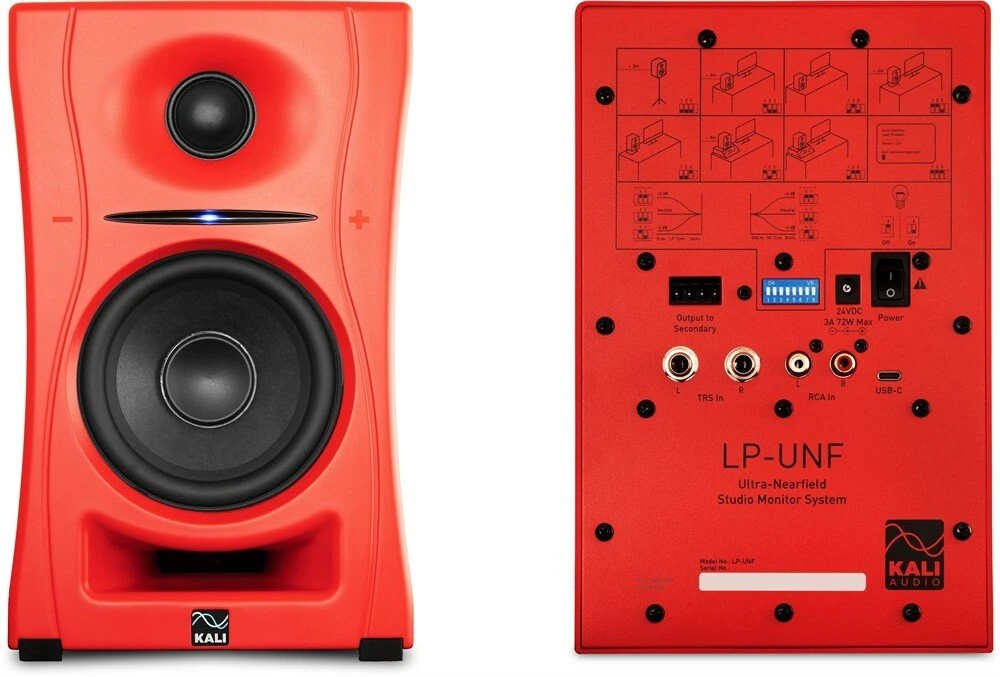 Kali Audio LP-UNF-R - „Bluetooth“ monitoriaus garsiakalbių pora (raudona)