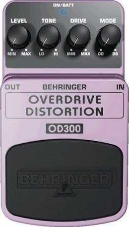 Behringer OD300 efektų pedalas Violetinė, Juoda