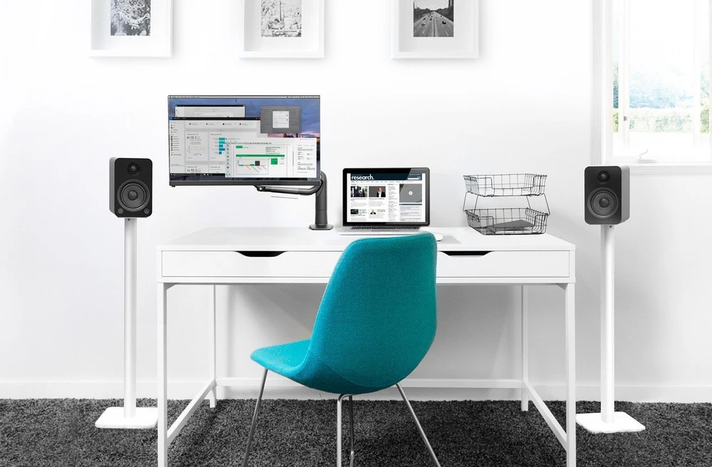 Kanto Audio YU4 – pora 140 W aktyviųjų garsiakalbių su phono / Bluetooth (juoda)