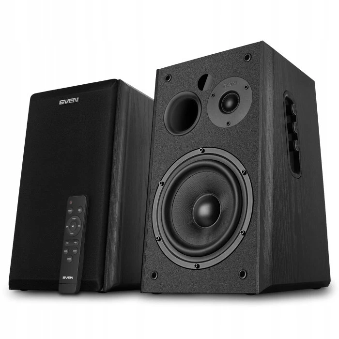 Kompiuterio kolonėlės „Sven MC-50“ garsiakalbiai, juodi (210 W, nuotolinio valdymo pultas, „Bluetooth“ (aptX HD), optinis, HDMI)