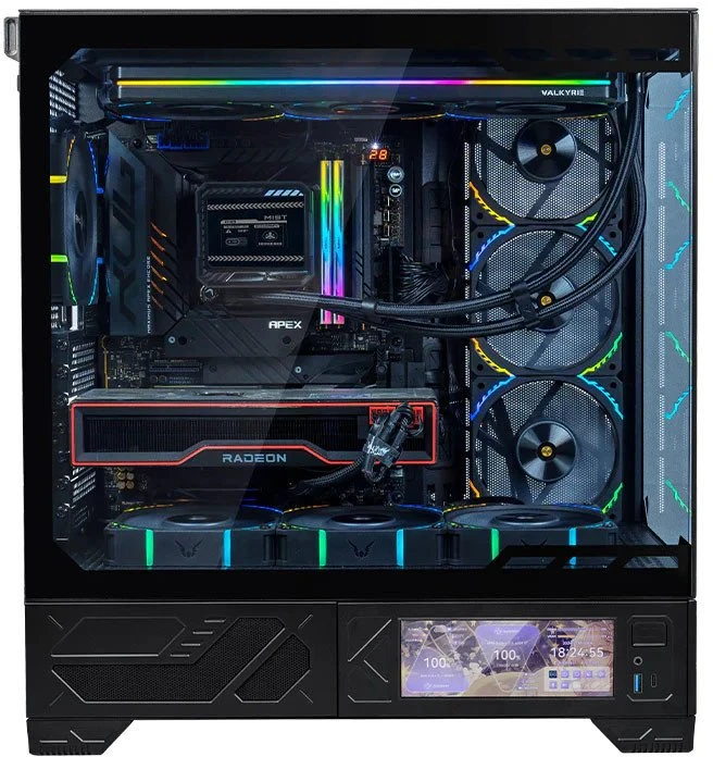 Obudowa Valkyrie VK03 LCD Juodas (VK-CASE03LCD)