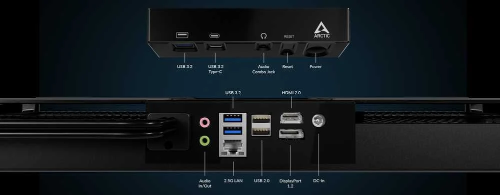 Stacionarus kompiuteris Kompiuteris: Arctic Senza AMD Ryzen 7 5700G 32GB 1TB SSD Windows 11 Pro