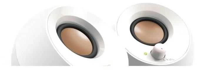 Kompiuterio kolonėlės Garsiakalbių rinkinys kompiuteris Creative Pebble 2.0 51MF1680AA001 (2.0, baltos spalvos)