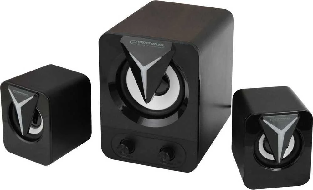 Kompiuterio kolonėlės EGS107 Esperanza garsiakalbiai 2.1 usb led vaivorykštinis sopranas