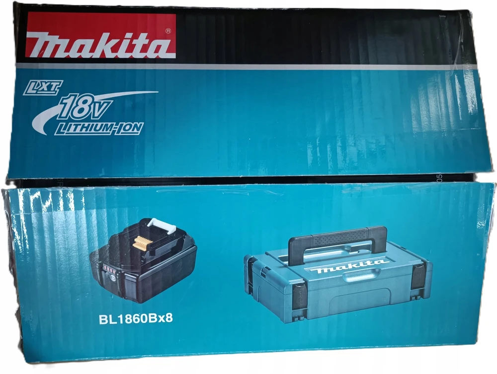 Makita Komplektas 18V, 8xBL1860B, MAKPAC 1 Makita