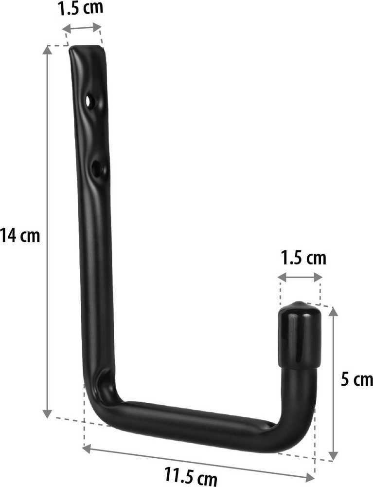 Komplet 2 „Maclean“ sieninių laikiklių rinkinys, padangoms, ratams, kopėčioms, dviračiams, plienas, maksimali apkrova 22 kg / laikikliui, MC-488