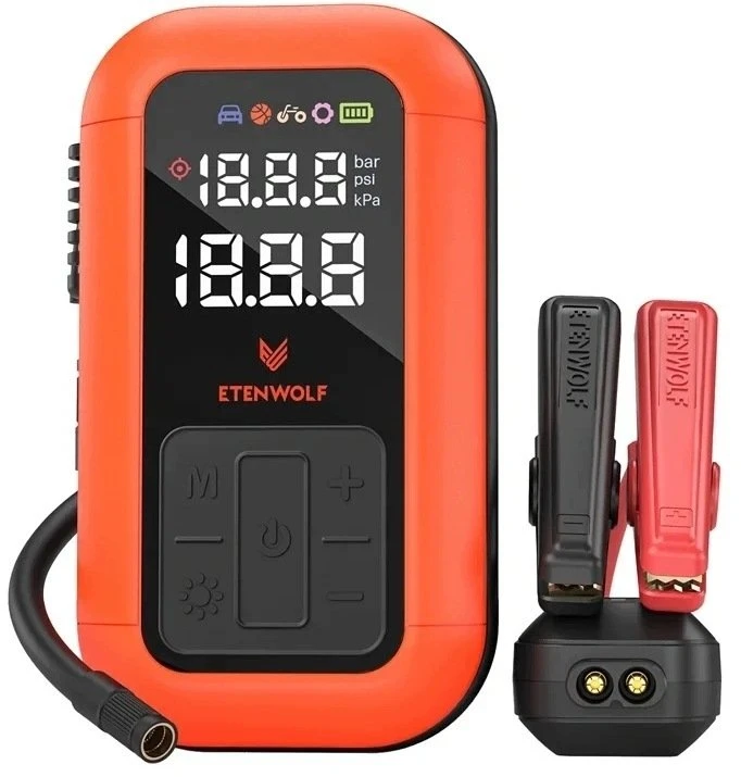 Etenwolf X6 Pro Automobilinis oro kompresorius, 11,03 bar, 8000 mAh