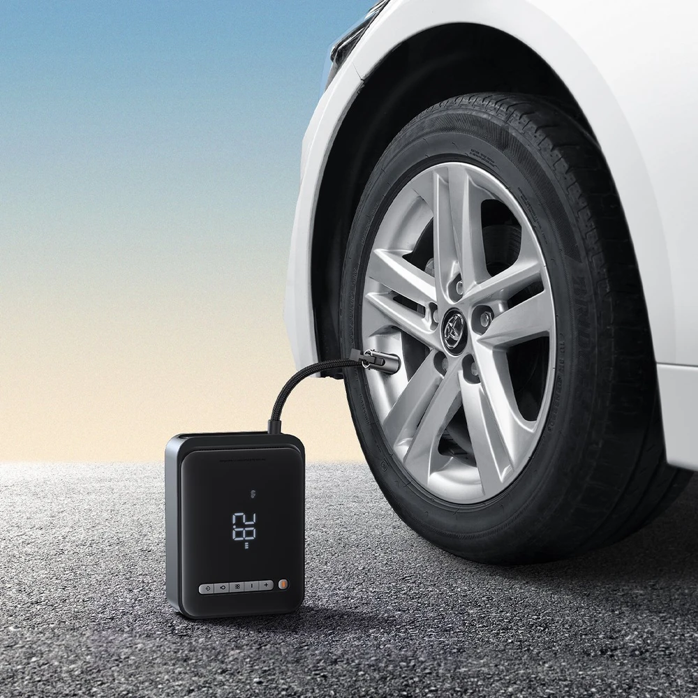 Išorinis akumuliatorius/starteris + kompresorius 2in1 Baseus Super Energy automobilinis Jump Starter, 8000mAh, 1000A USB - juodas
