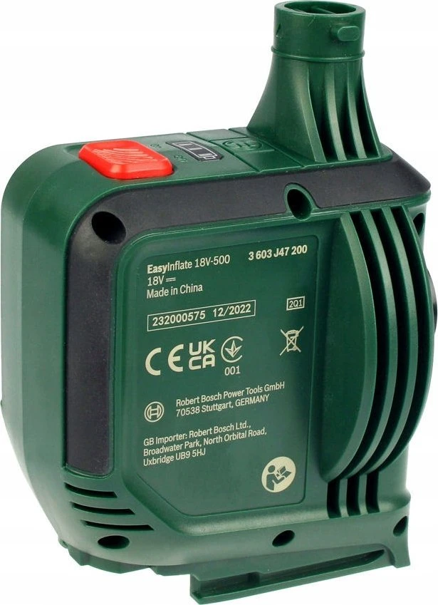 Tik Bosch EasyInflate 18V-500 Akumulatorinis auksinis siurblys