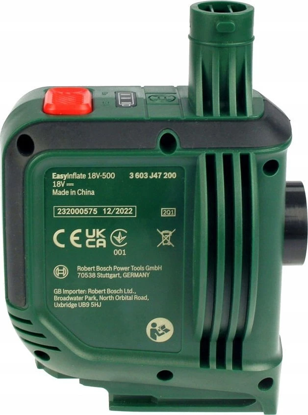Tik Bosch EasyInflate 18V-500 Akumulatorinis auksinis siurblys