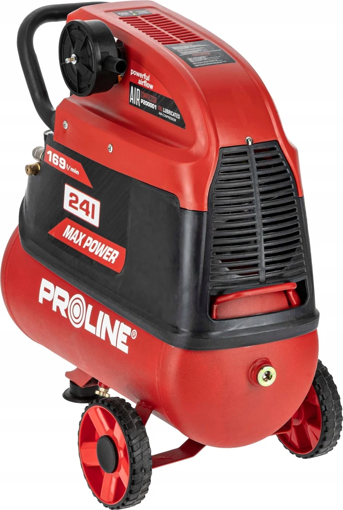 Tepalo kompresorius 24l, 1500w/2hp, 8bar, 169l/min proline