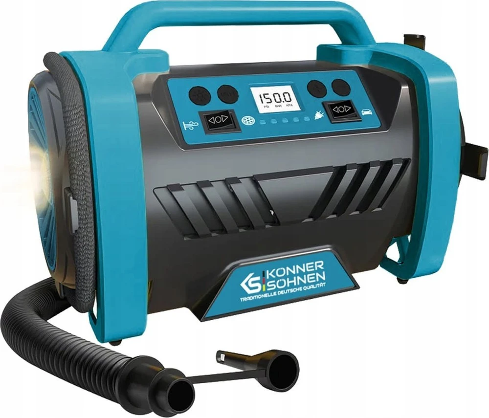 Konner & Sohnen Kompresorius (maitinamas iš automobilio arba elektros lizdo) 120W, 10,3bar, 35l/min, KS P30
