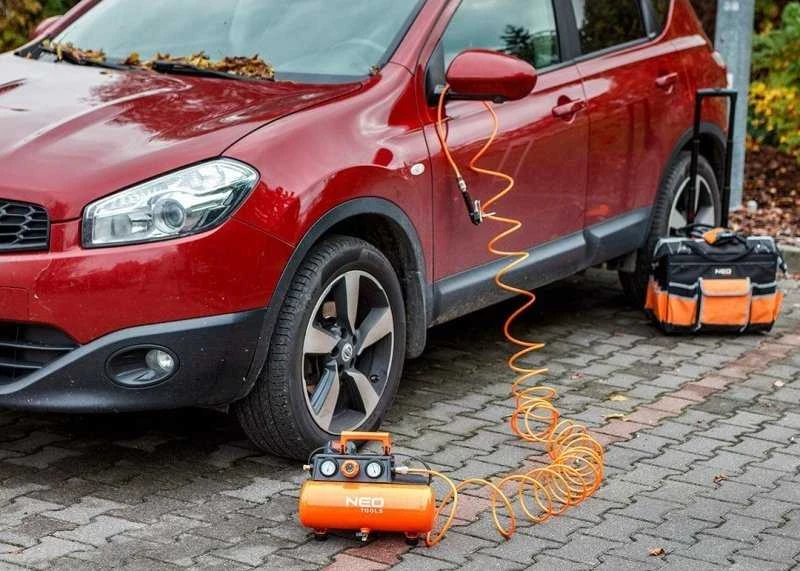Neo „Energy+“ 18 V akumuliatorinis kompresorius, 8 barai, 3,8 l, be akumuliatoriaus
