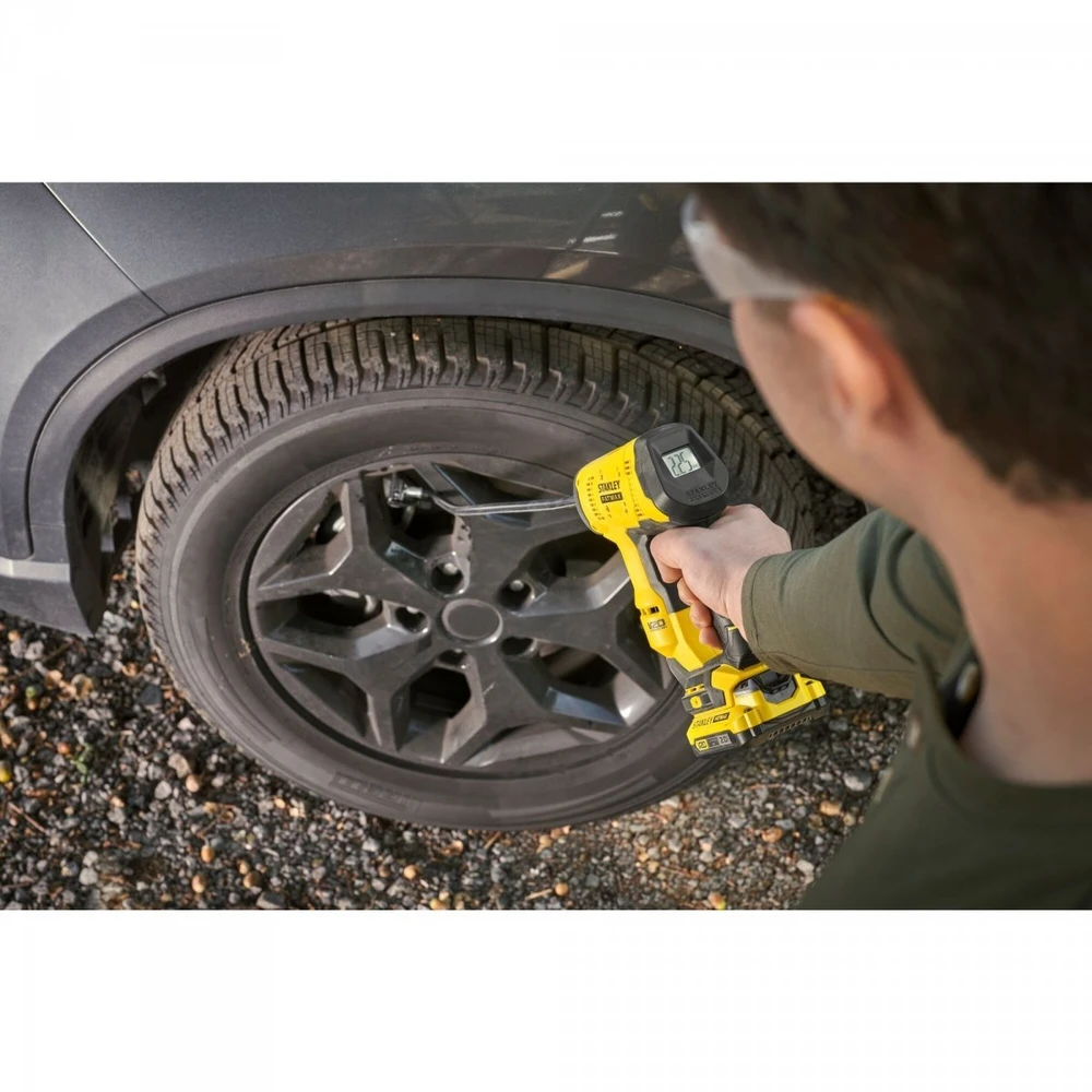 Akumuliatorinė oro pompa Stanley SFMCE521B-XJ; 18 V (be akumuliatoriaus ir pakrovėjo)