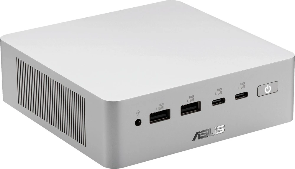 Komputer Asus Ascent QN10 QN10-VQ0008NN Copilot+ PC Snapdragon X2E-88-100 32 GB LPDDR5x-SDRAM 512 GB SSD Windows 11 Pro Mini PC Sidabrinė (90MS03E1-M00080)