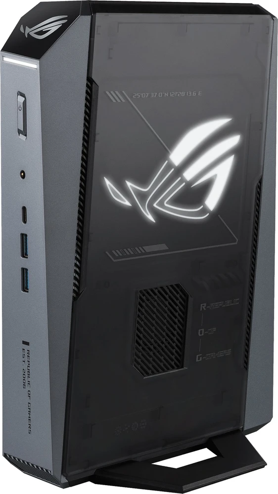 Asus kompiuteris ASUS ROG GR70 -N90043AN AMD Ryzen 9 8940HX 16 GB DDR5-SDRAM 1 TB SSD NVIDIA GeForce RTX 5060 Windows 11 Home Mini PC Juodas