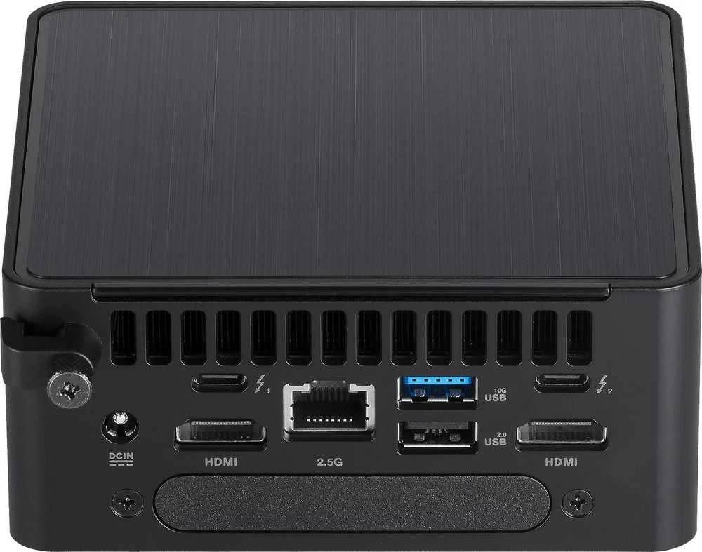 ASUS NUC 14pro/RNUC14RVHI300002I/Intel Core 3 100U/Intel Graphics/4xUSB/M.2 22x80 NVMe; 22x42 NVMe / 2,5 colio SATA lizdas / 2,5 Gbe LAN / 2xHDMI / 2x Thunderbolt 4 (USB-C+DP) / be saugyklos / be RAM / AX211.D2WG.NV / be OS / EU Cord / Tall Kit ( L6) /EAN:4711387491409