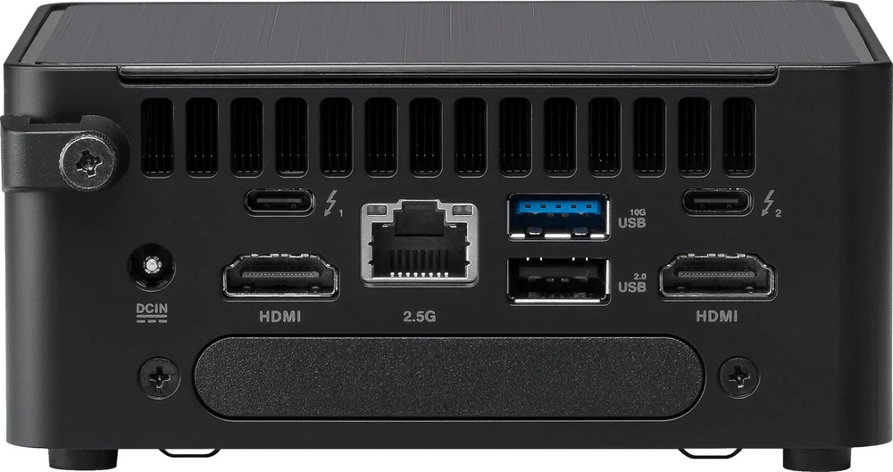 ASUS NUC 14pro/RNUC14RVHI300002I/Intel Core 3 100U/Intel Graphics/4xUSB/M.2 22x80 NVMe; 22x42 NVMe / 2,5 colio SATA lizdas / 2,5 Gbe LAN / 2xHDMI / 2x Thunderbolt 4 (USB-C+DP) / be saugyklos / be RAM / AX211.D2WG.NV / be OS / EU Cord / Tall Kit ( L6) /EAN:4711387491409